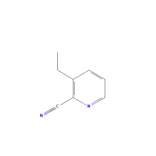 3-ethylpyridine-2-carbonitrile (CAS: 58515-54-1) - Chemical Structure and Molecular Formula 