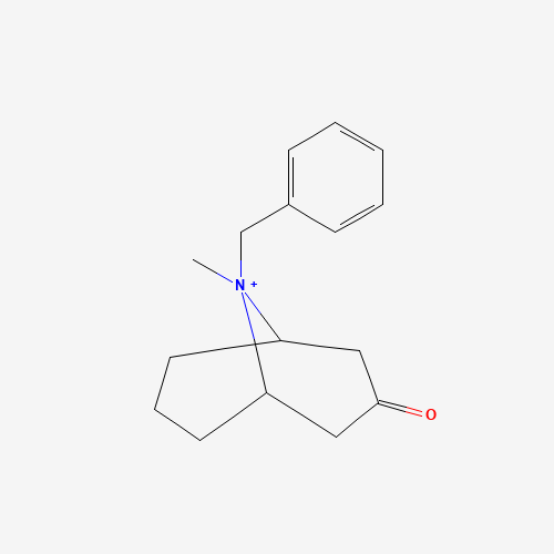 9-benzyl-9-methyl-9-azoniabicyclo[3.3.1]nonan-3-one (CAS: 1127117-15-0) - Chemical Structure and Molecular Formula 