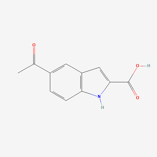 5-acetyl-1H-indole-2-carboxylic acid (CAS: 31380-57-1) - Chemical Structure and Molecular Formula 