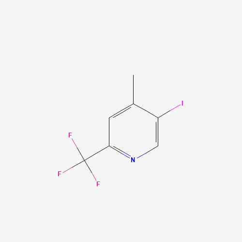 5-iodo-4-methyl-2-(trifluoromethyl)pyridine (CAS: 944317-55-9) - Chemical Structure and Molecular Formula 