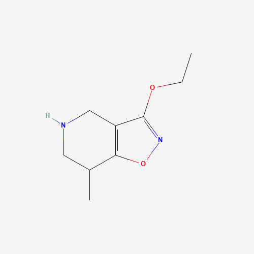 3-ethoxy-7-methyl-4,5,6,7-tetrahydro-[1,2]oxazolo[4,5-c]pyridine (CAS: 1362243-47-7) - Chemical Structure and Molecular Formula 