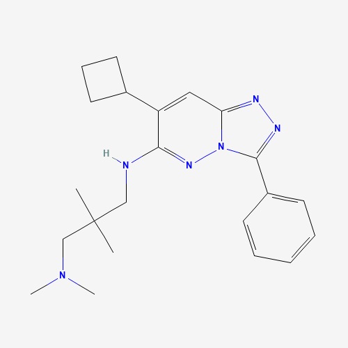 N-(7-cyclobutyl-3-phenyl-[1,2,4]triazolo[4,3-b]pyridazin-6-yl)-N',N',2,2-tetramethylpropane-1,3-diamine (CAS: 473382-39-7) - Related Chemical Product