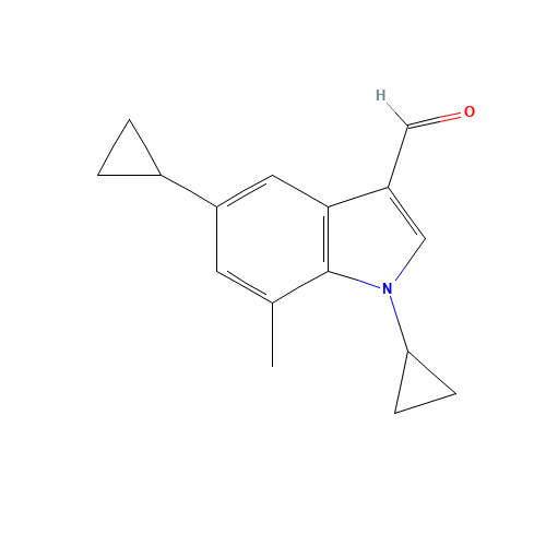 1,5-dicyclopropyl-7-methylindole-3-carbaldehyde (CAS: 1350760-96-1) - Related Chemical Product