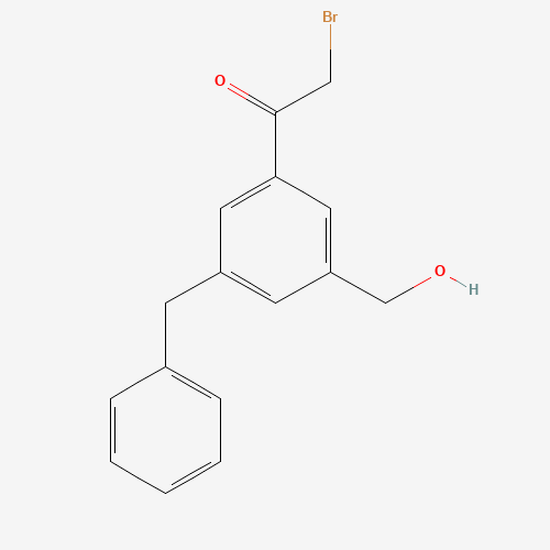 1-[3-benzyl-5-(hydroxymethyl)phenyl]-2-bromoethanone (CAS: 1420469-37-9) - Related Chemical Product