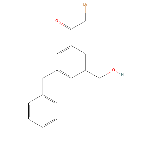 1-[3-benzyl-5-(hydroxymethyl)phenyl]-2-bromoethanone (CAS: 1420469-37-9) - Related Chemical Product