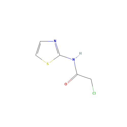 2-chloro-N-(1,3-thiazol-2-yl)acetamide (CAS: 5448-49-7) - Chemical Structure and Molecular Formula 