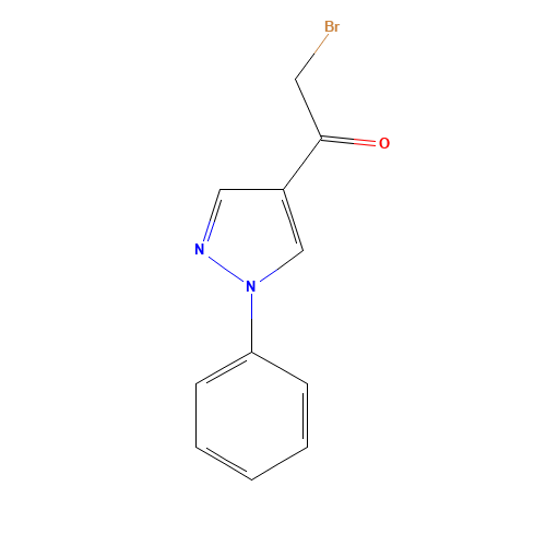 2-bromo-1-(1-phenylpyrazol-4-yl)ethanone (CAS: 91062-67-8) - Related Chemical Product