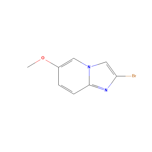 2-bromo-6-methoxyimidazo[1,2-a]pyridine (CAS: 1042141-33-2) - Chemical Structure and Molecular Formula 