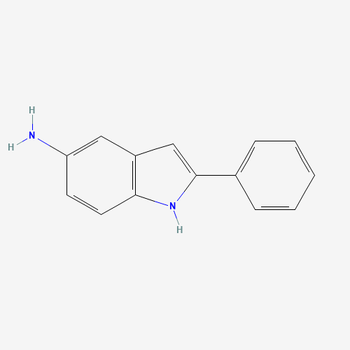 2-phenyl-1H-indol-5-amine (CAS: 6855-64-7) - Chemical Structure and Molecular Formula 