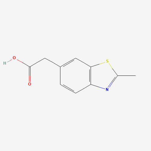 2-(2-methyl-1,3-benzothiazol-6-yl)acetic acid (CAS: 103261-69-4) - Chemical Structure and Molecular Formula 