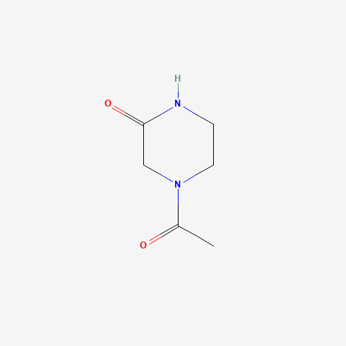 4-acetylpiperazin-2-one (CAS: 17796-61-1) - Chemical Structure and Molecular Formula 