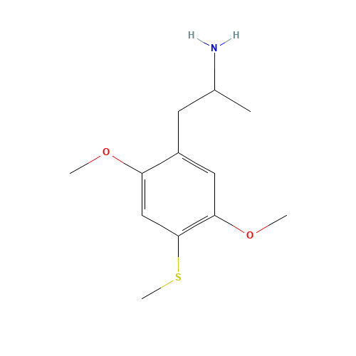 1-(2,5-dimethoxy-4-methylsulfanylphenyl)propan-2-amine (CAS: 69519-59-1) - Related Chemical Product