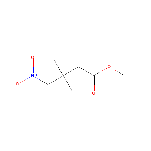 methyl 3,3-dimethyl-4-nitrobutanoate (CAS: 34687-04-2) - Chemical Structure and Molecular Formula 