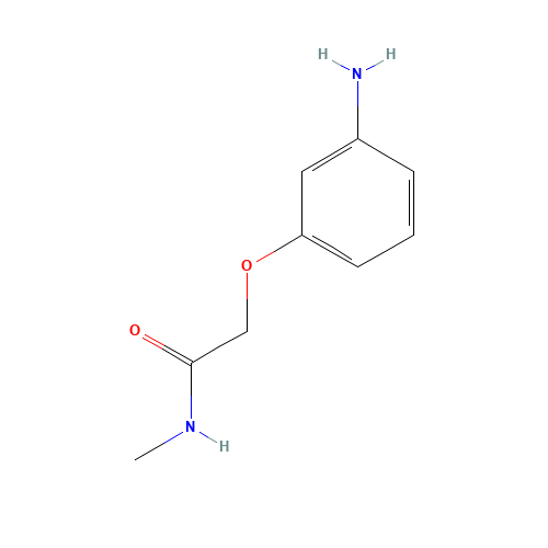 2-(3-aminophenoxy)-N-methylacetamide (CAS: 575479-85-5) - Chemical Structure and Molecular Formula 