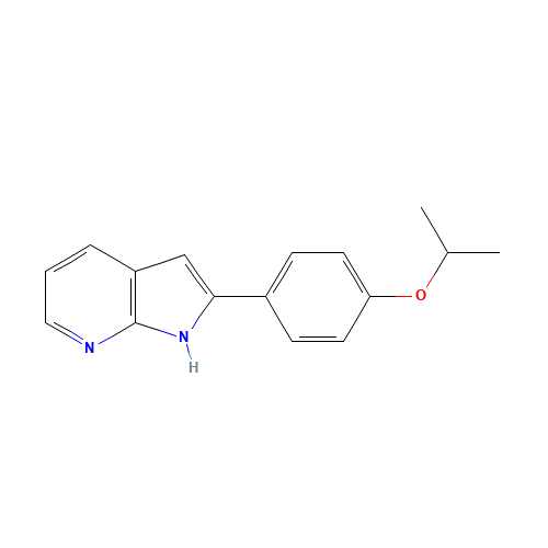 2-(4-propan-2-yloxyphenyl)-1H-pyrrolo[2,3-b]pyridine (CAS: 1346526-16-6) - Chemical Structure and Molecular Formula 