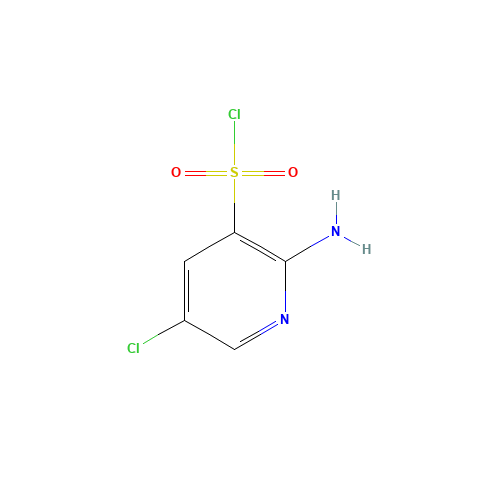 2-amino-5-chloropyridine-3-sulfonyl chloride (CAS: 163137-45-9) - Chemical Structure and Molecular Formula 