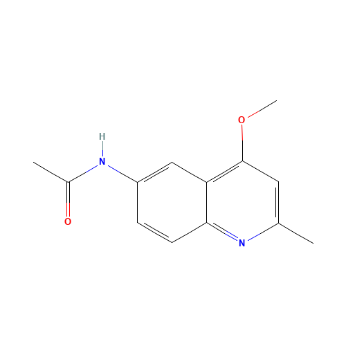 N-(4-methoxy-2-methylquinolin-6-yl)acetamide (CAS: 100795-23-1) - Chemical Structure and Molecular Formula 