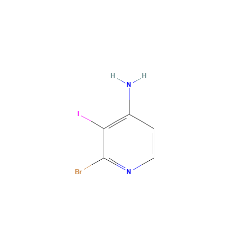 2-bromo-3-iodopyridin-4-amine (CAS: 1300750-77-9) - Chemical Structure and Molecular Formula 