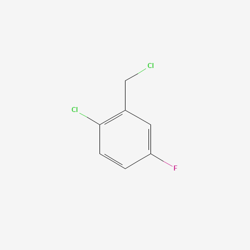 1-chloro-2-(chloromethyl)-4-fluorobenzene (CAS: 898910-40-2) - Chemical Structure and Molecular Formula 