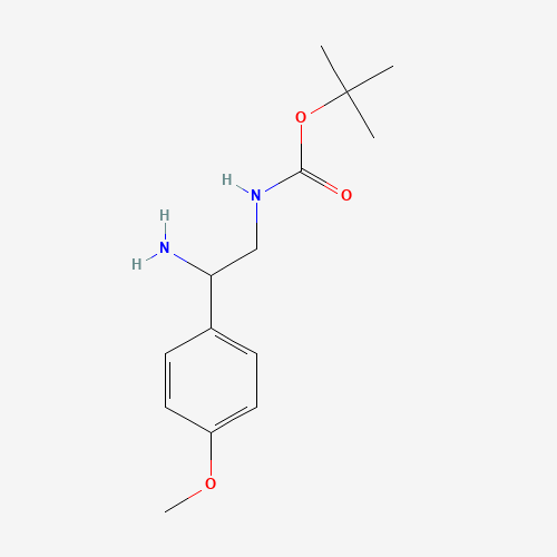 tert-butyl N-[2-amino-2-(4-methoxyphenyl)ethyl]carbamate (CAS: 912762-82-4) - Related Chemical Product
