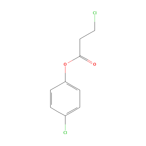 (4-chlorophenyl) 3-chloropropanoate (CAS: 90348-64-4) - Chemical Structure and Molecular Formula 