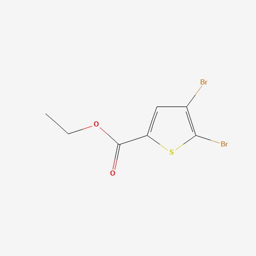 ethyl 4,5-dibromothiophene-2-carboxylate (CAS: 62224-25-3) - Chemical Structure and Molecular Formula 