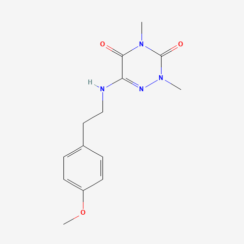 6-[2-(4-methoxyphenyl)ethylamino]-2,4-dimethyl-1,2,4-triazine-3,5-dione (CAS: 909114-28-9) - Related Chemical Product