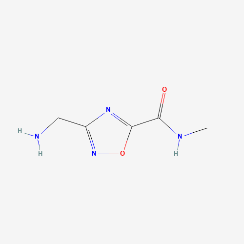 3-(aminomethyl)-N-methyl-1,2,4-oxadiazole-5-carboxamide (CAS: 1119452-60-6) - Chemical Structure and Molecular Formula 