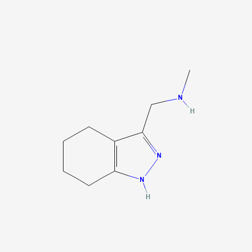 N-methyl-1-(4,5,6,7-tetrahydro-1H-indazol-3-yl)methanamine (CAS: 883544-80-7) - Chemical Structure and Molecular Formula 