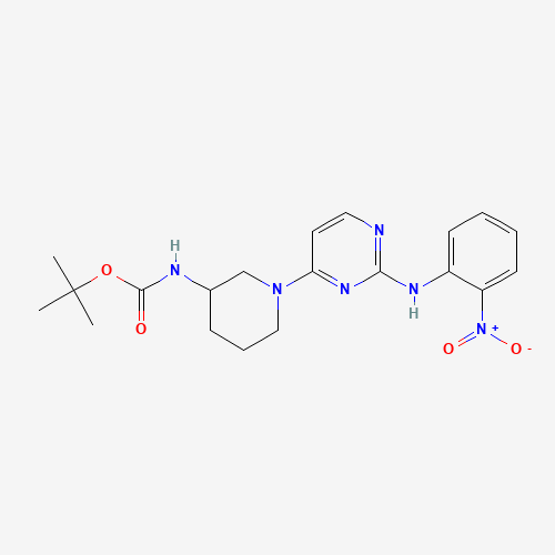 tert-butyl N-[1-[2-(2-nitroanilino)pyrimidin-4-yl]piperidin-3-yl]carbamate (CAS: 1538605-61-6) - Related Chemical Product