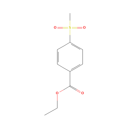ethyl 4-methylsulfonylbenzoate (CAS: 6274-54-0) - Chemical Structure and Molecular Formula 