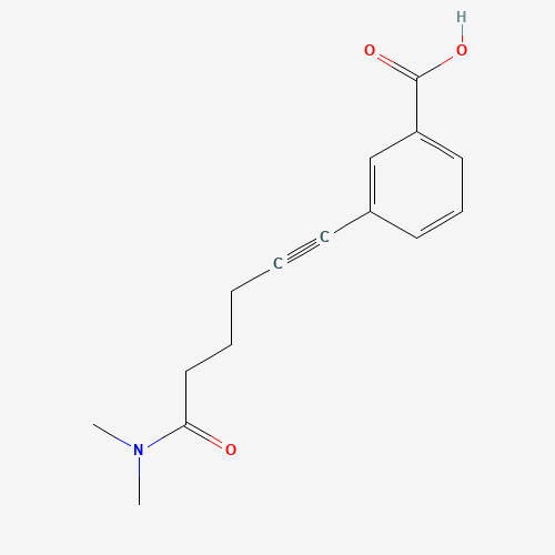 3-[6-(dimethylamino)-6-oxohex-1-ynyl]benzoic acid (CAS: 863713-72-8) - Related Chemical Product