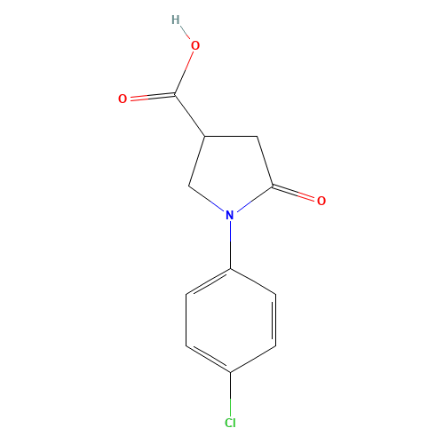1-(4-chlorophenyl)-5-oxopyrrolidine-3-carboxylic acid (CAS: 39629-87-3) - Related Chemical Product