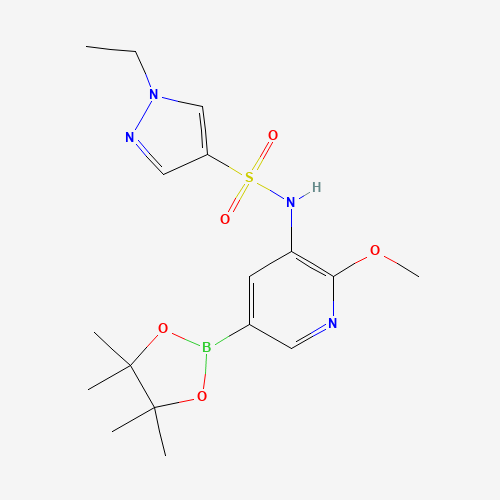 1-ethyl-N-[2-methoxy-5-(4,4,5,5-tetramethyl-1,3,2-dioxaborolan-2-yl)pyridin-3-yl]pyrazole-4-sulfonamide (CAS: 1083326-81-1) - Related Chemical Product