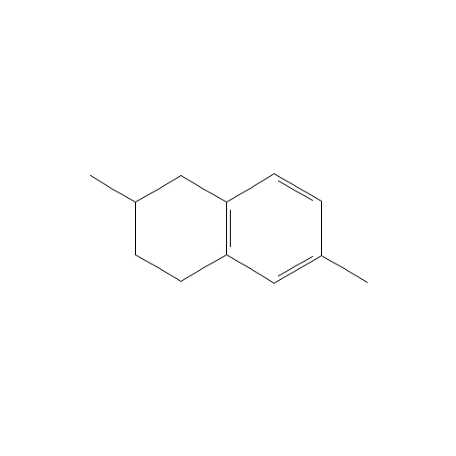 2,6-dimethyl-1,2,3,4-tetrahydronaphthalene (CAS: 7524-63-2) - Chemical Structure and Molecular Formula 