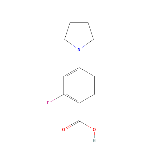 2-fluoro-4-pyrrolidin-1-ylbenzoic acid (CAS: 1197193-14-8) - Related Chemical Product