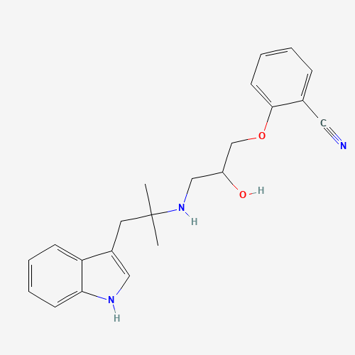 2-[2-hydroxy-3-[[1-(1H-indol-3-yl)-2-methylpropan-2-yl]amino]propoxy]benzonitrile (CAS: 71119-11-4) - Related Chemical Product
