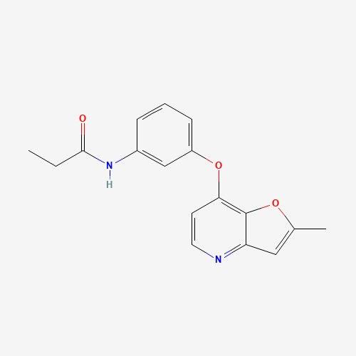 N-[3-(2-methylfuro[3,2-b]pyridin-7-yl)oxyphenyl]propanamide (CAS: 1360910-89-9) - Related Chemical Product