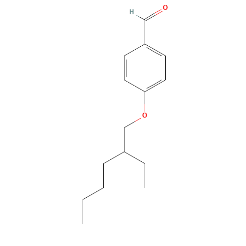 4-(2-ethylhexoxy)benzaldehyde (CAS: 119630-71-6) - Chemical Structure and Molecular Formula 