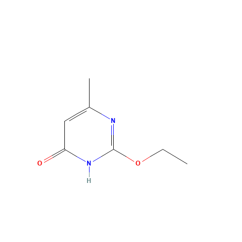 2-ethoxy-6-methyl-1H-pyrimidin-4-one (CAS: 55996-04-8) - Chemical Structure and Molecular Formula 