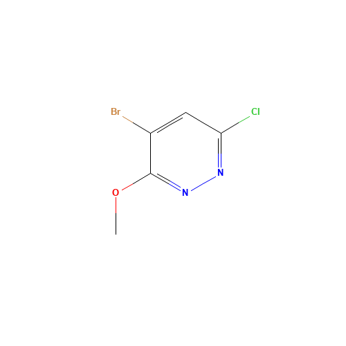 4-bromo-6-chloro-3-methoxypyridazine (CAS: 1445774-08-2) - Chemical Structure and Molecular Formula 