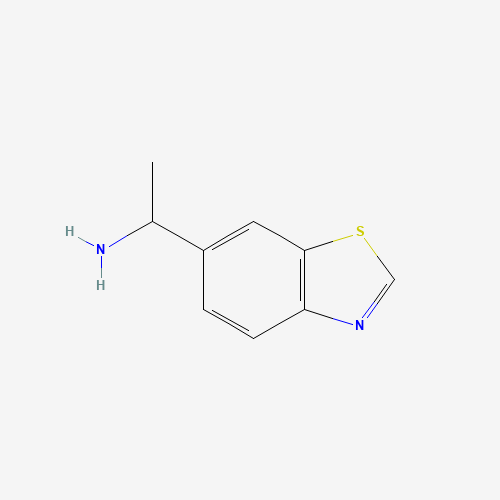 1-(1,3-benzothiazol-6-yl)ethanamine (CAS: 916201-65-5) - Chemical Structure and Molecular Formula 