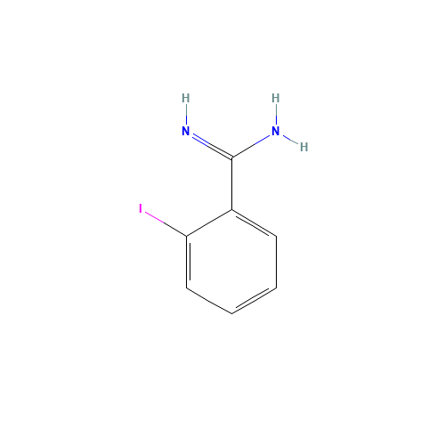 2-iodobenzenecarboximidamide (CAS: 885953-16-2) - Chemical Structure and Molecular Formula 
