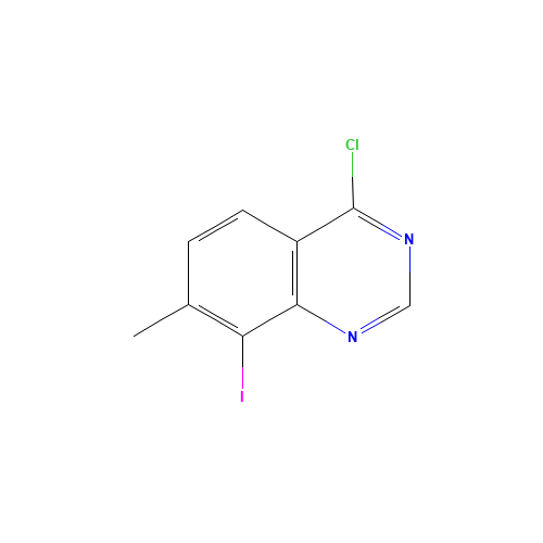 4-chloro-8-iodo-7-methylquinazoline (CAS: 943602-98-0) - Chemical Structure and Molecular Formula 
