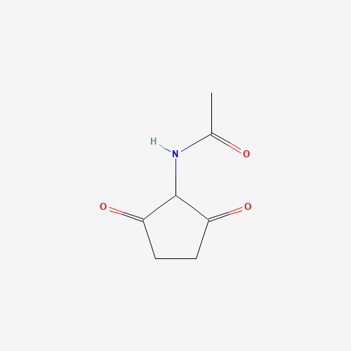 N-(2,5-dioxocyclopentyl)acetamide (CAS: 4417-06-5) - Chemical Structure and Molecular Formula 