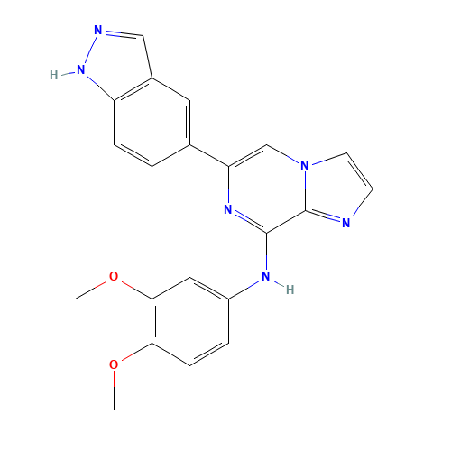 N-(3,4-dimethoxyphenyl)-6-(1H-indazol-5-yl)imidazo[1,2-a]pyrazin-8-amine (CAS: 1229206-41-0) - Related Chemical Product