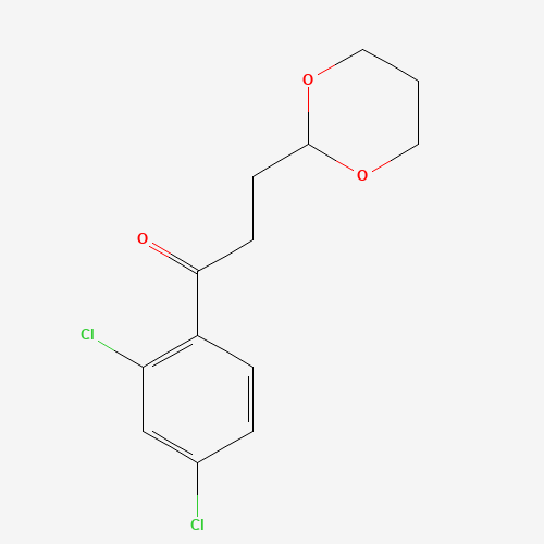 1-(2,4-dichlorophenyl)-3-(1,3-dioxan-2-yl)propan-1-one (CAS: 884504-46-5) - Related Chemical Product
