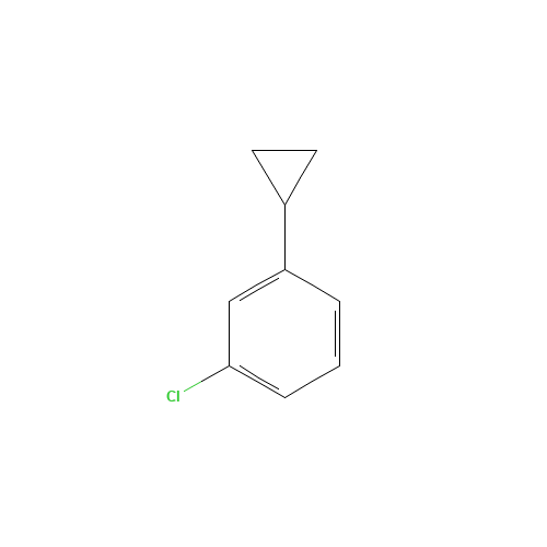 1-chloro-3-cyclopropylbenzene (CAS: 19714-74-0) - Chemical Structure and Molecular Formula 