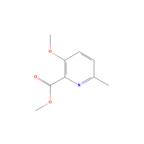methyl 3-methoxy-6-methylpyridine-2-carboxylate (CAS: 65515-24-4) - Chemical Structure and Molecular Formula 
