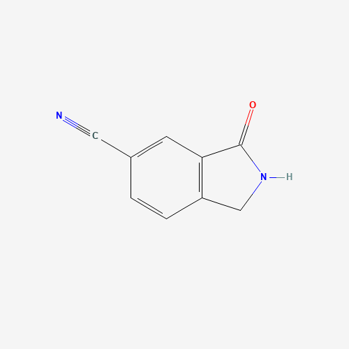3-oxo-1,2-dihydroisoindole-5-carbonitrile (CAS: 1261726-80-0) - Chemical Structure and Molecular Formula 